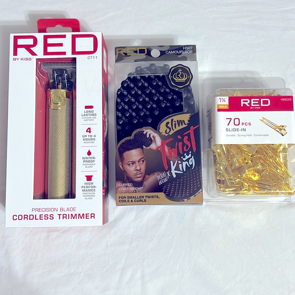 Gold Blade Cordless Trimmer.

Camouflage Slim Twist King . 

70 pcs Durable.